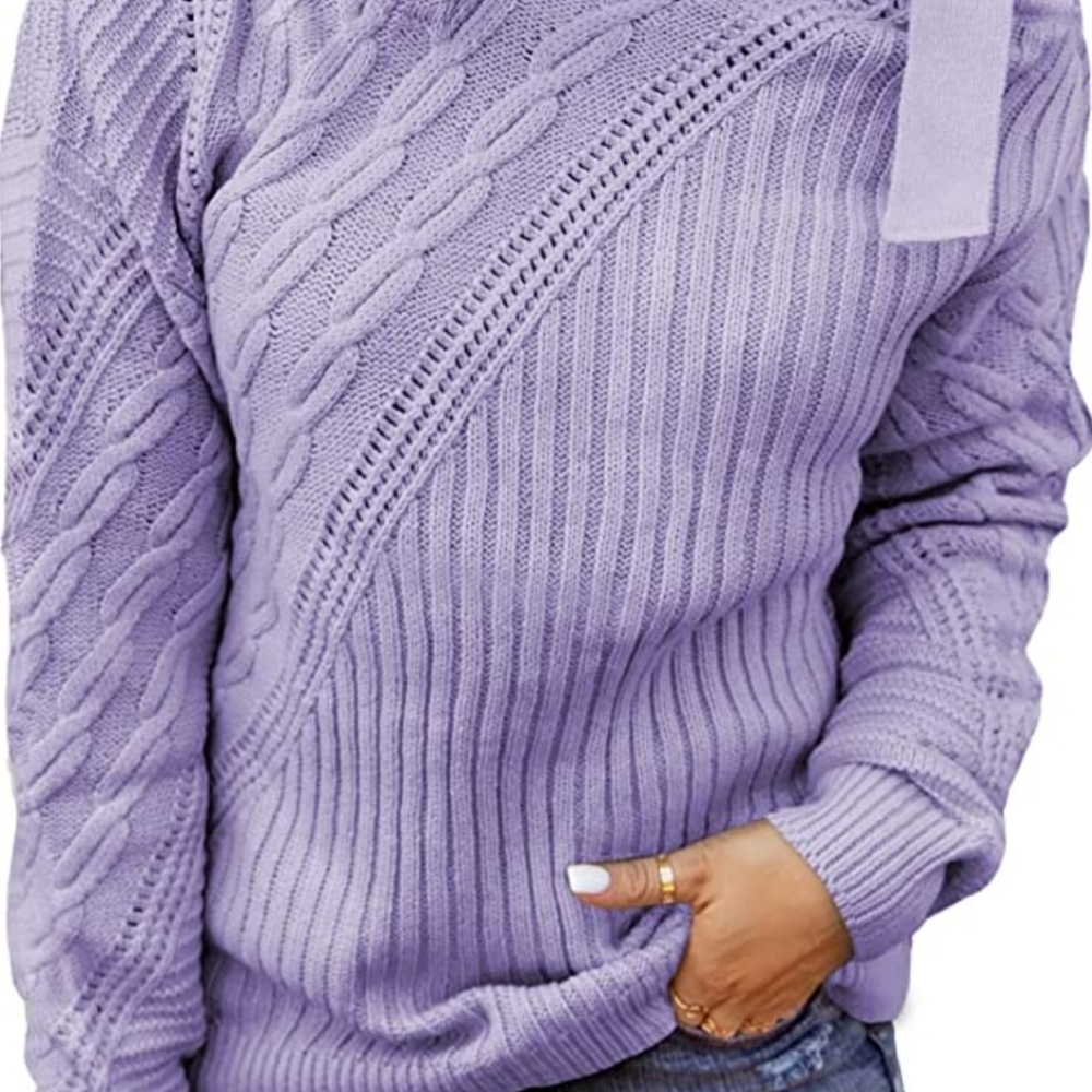 Long Sleeve Cold Shoulder Turtleneck
